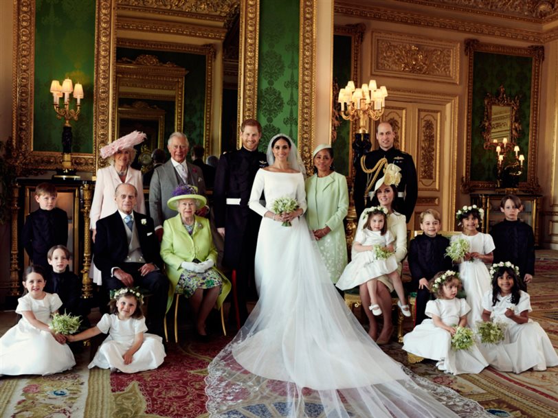 posado familia real boda meghan harry