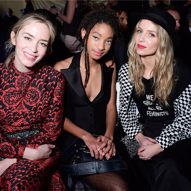 El 'front row' más glamuroso está en Dior Haute Couture Spring Summer 2018