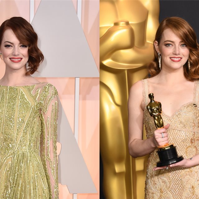 Emma Stone, su cambio en los Óscar a través de los años