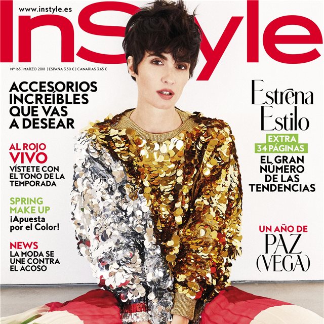 Paz Vega protagoniza la portada del número de marzo de InStyle