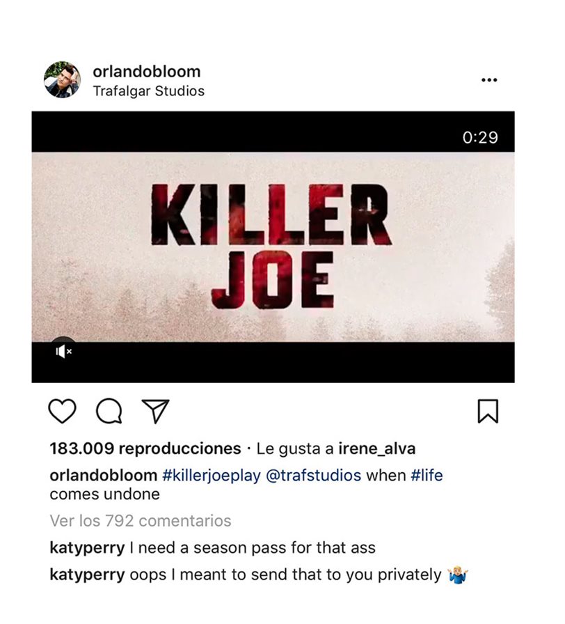 Katy Perry Instagram Orlando Bloom