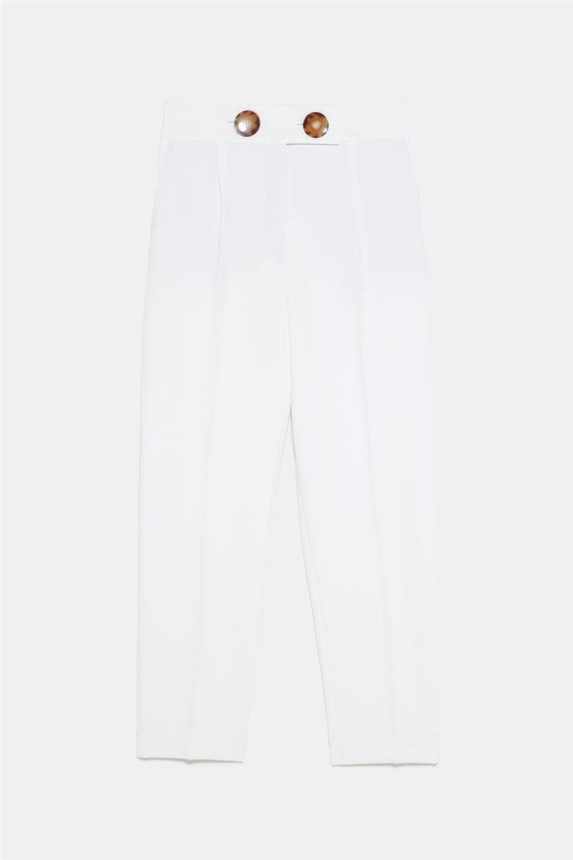 Pantalones blancos Zara 