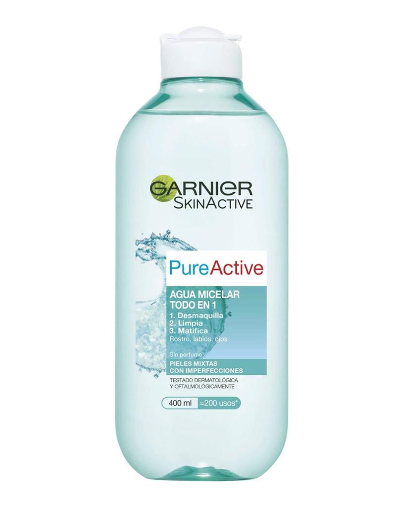 Agua micelar Garnier Skin Active Pure Active Mat Control 