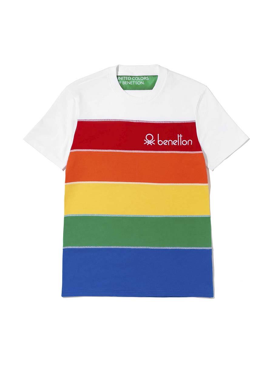 camiseta-orgullo-gay-pride-benetton. Camiseta multicolor 