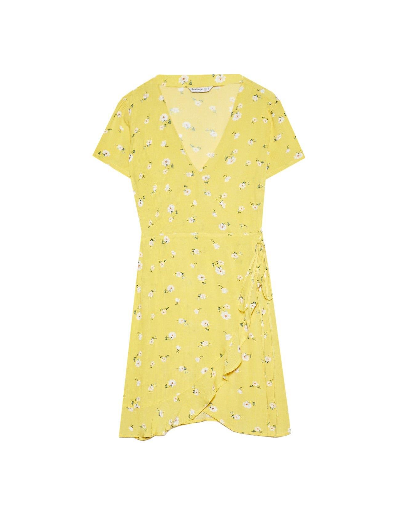 Vestido de flores amarillo: