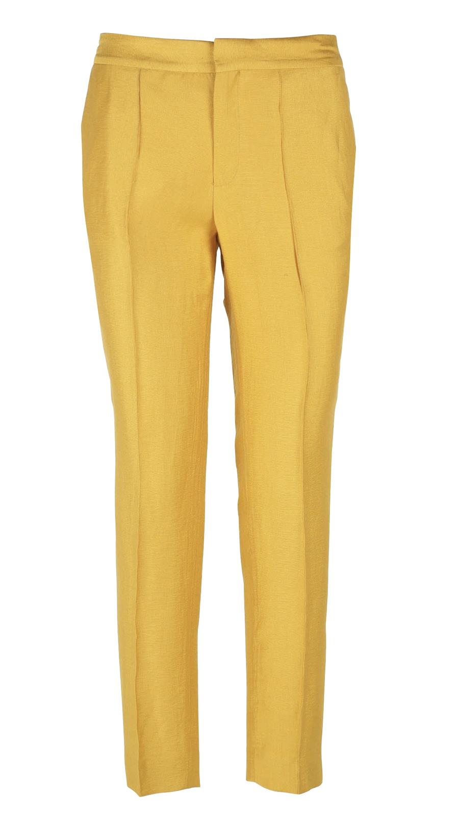Pantalón amarillo traje mujer