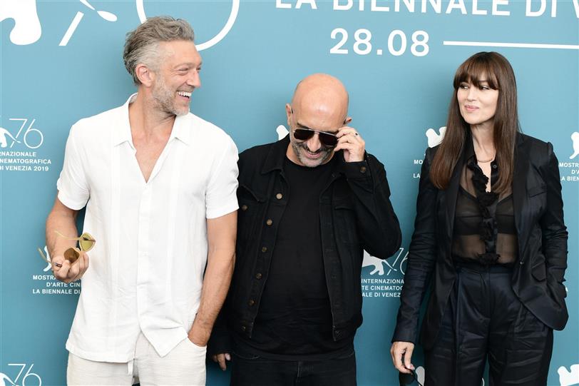 Vincent Cassell y Monia Bellucci en el Festival de Venecia de 2019