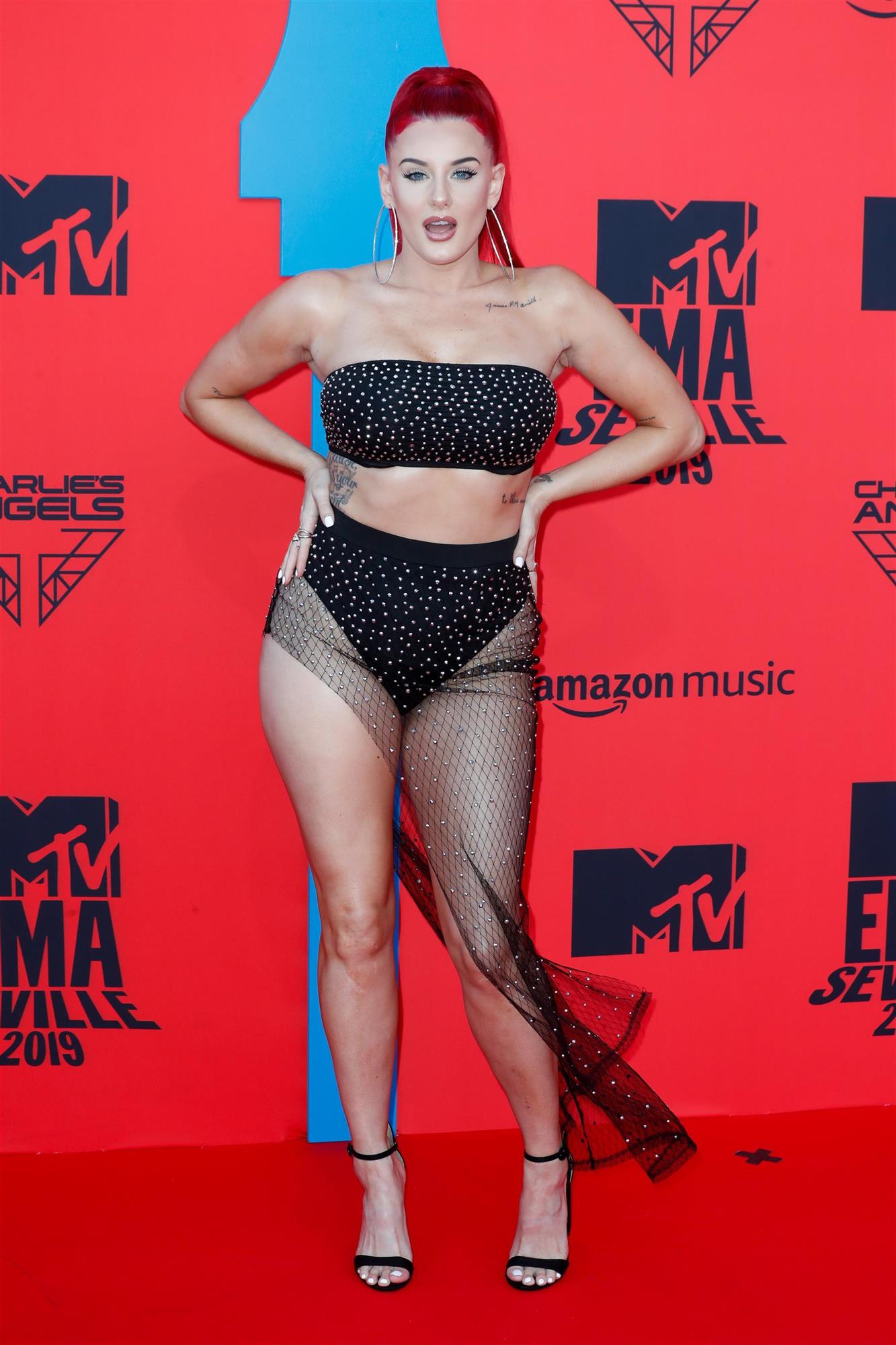 La cantante Justina Valentine en los MTV EMA