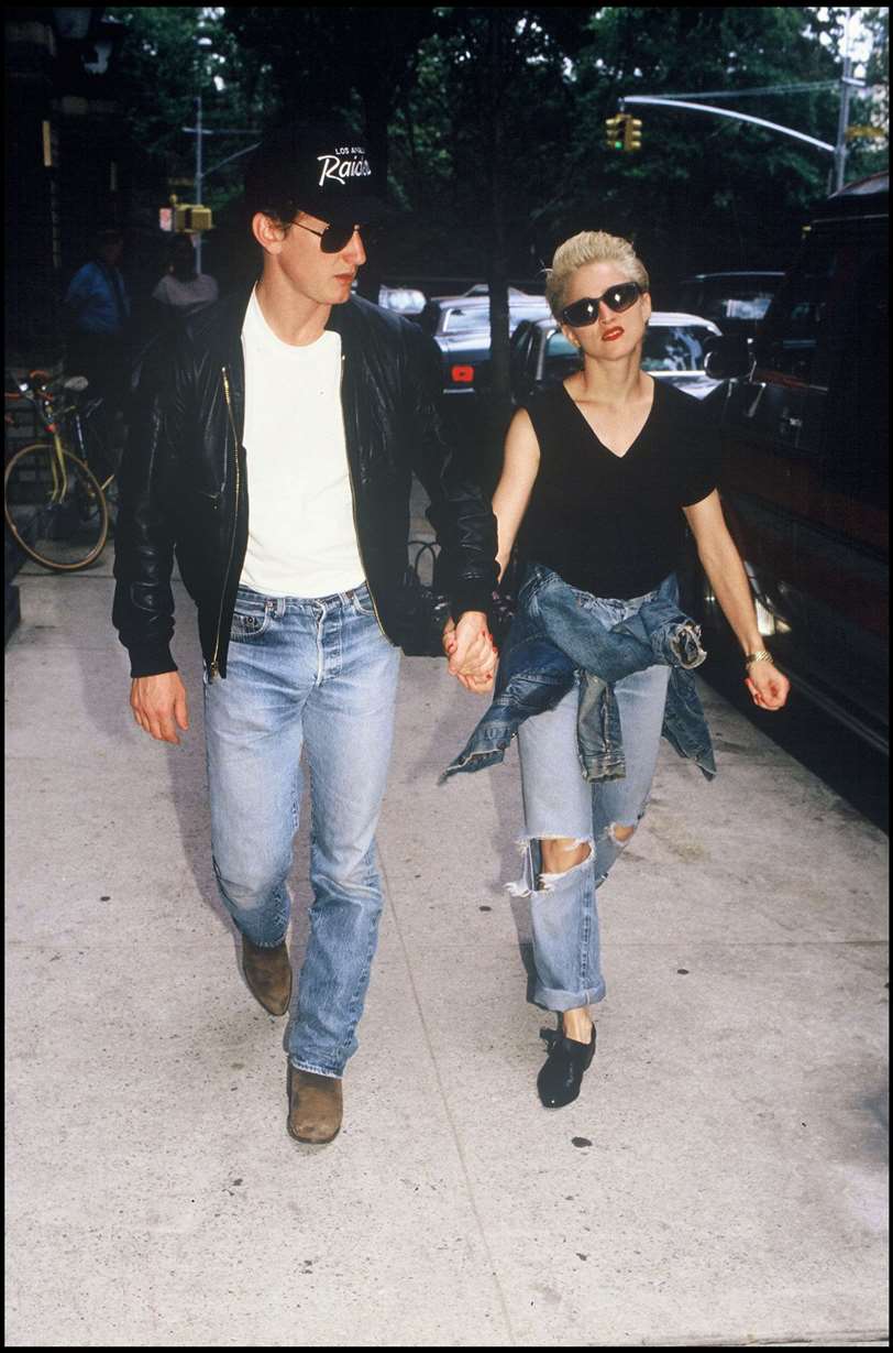 Sean Penn y Madonna en 1987