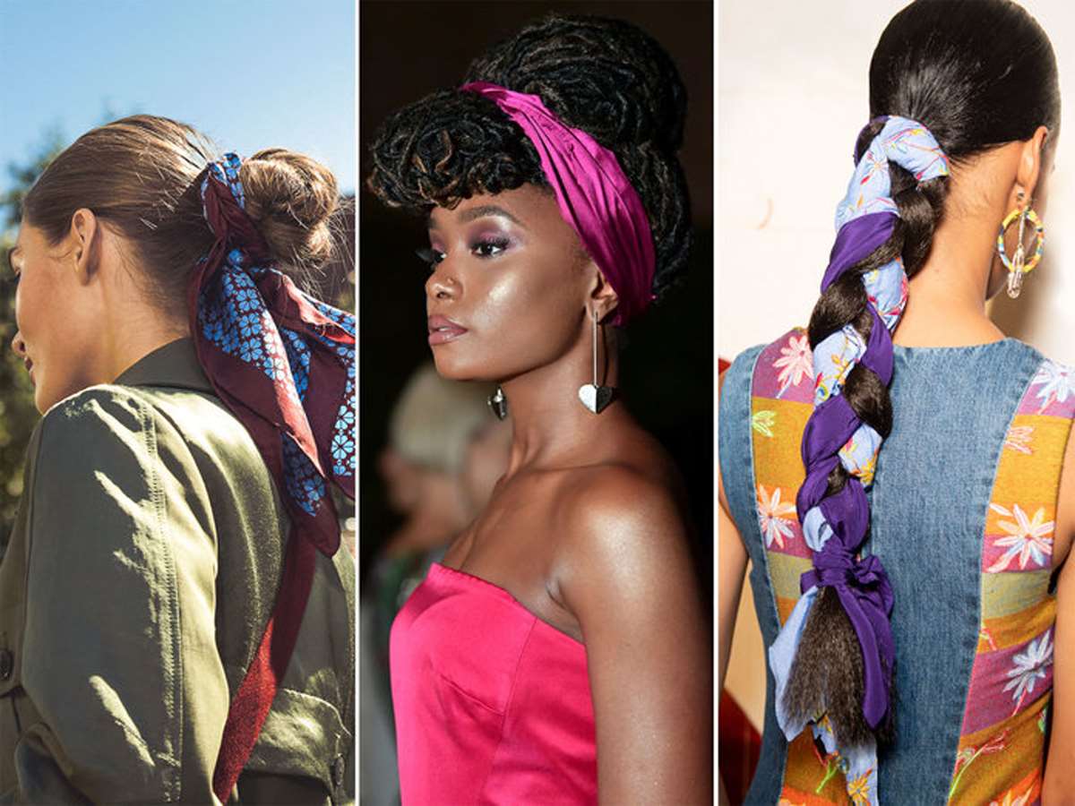 tendencias-belleza-2020-pañuelos. Tendencias de belleza 2020: pañuelos como accesorio de pelo
