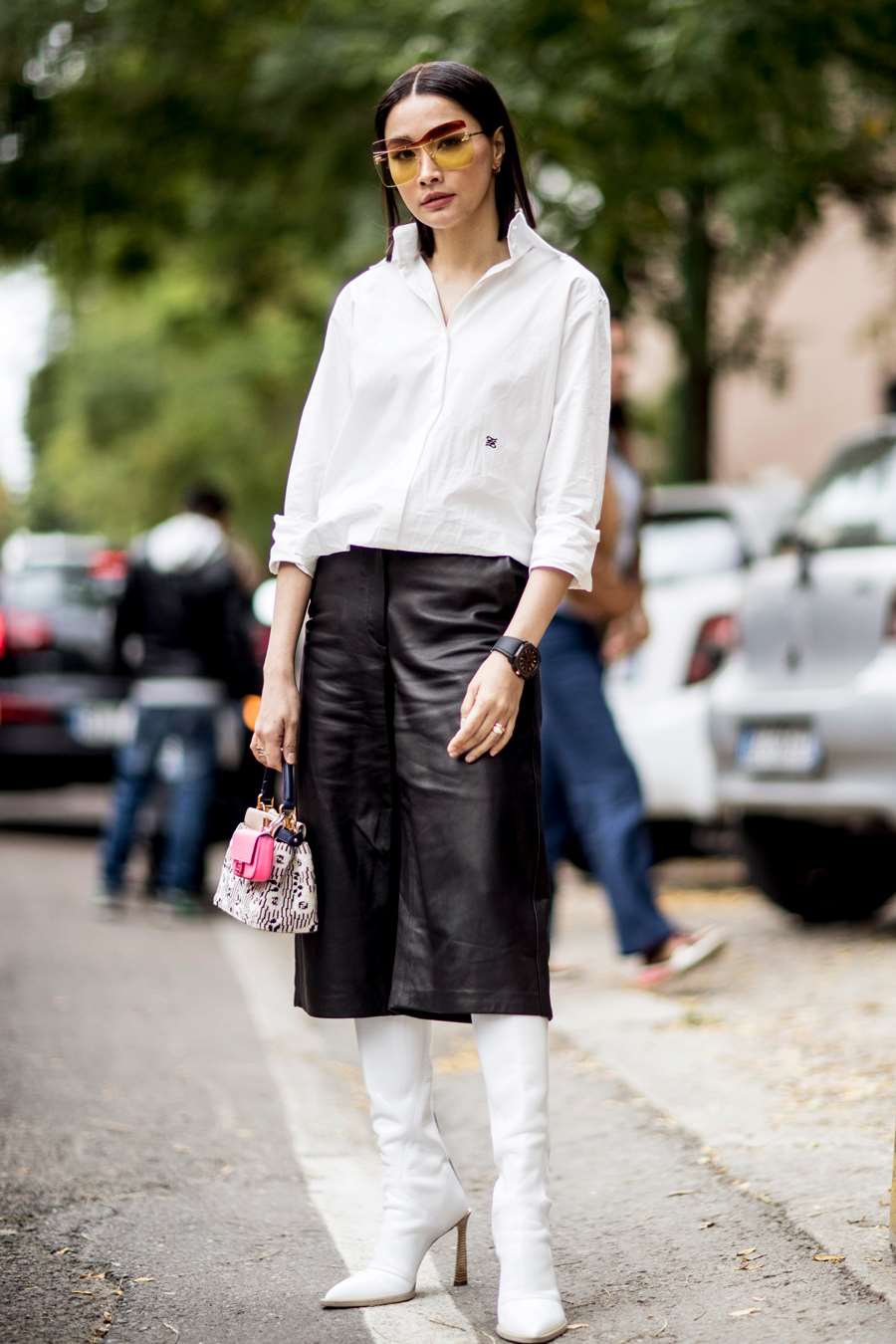 Perla Deliberadamente Fábula Pantalón culotte de cuero: cómo llevar el pantalón de moda primavera 2020