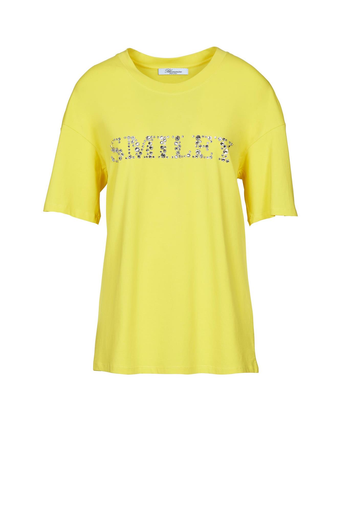 Camiseta con mensaje "Smiley" de Blumarine