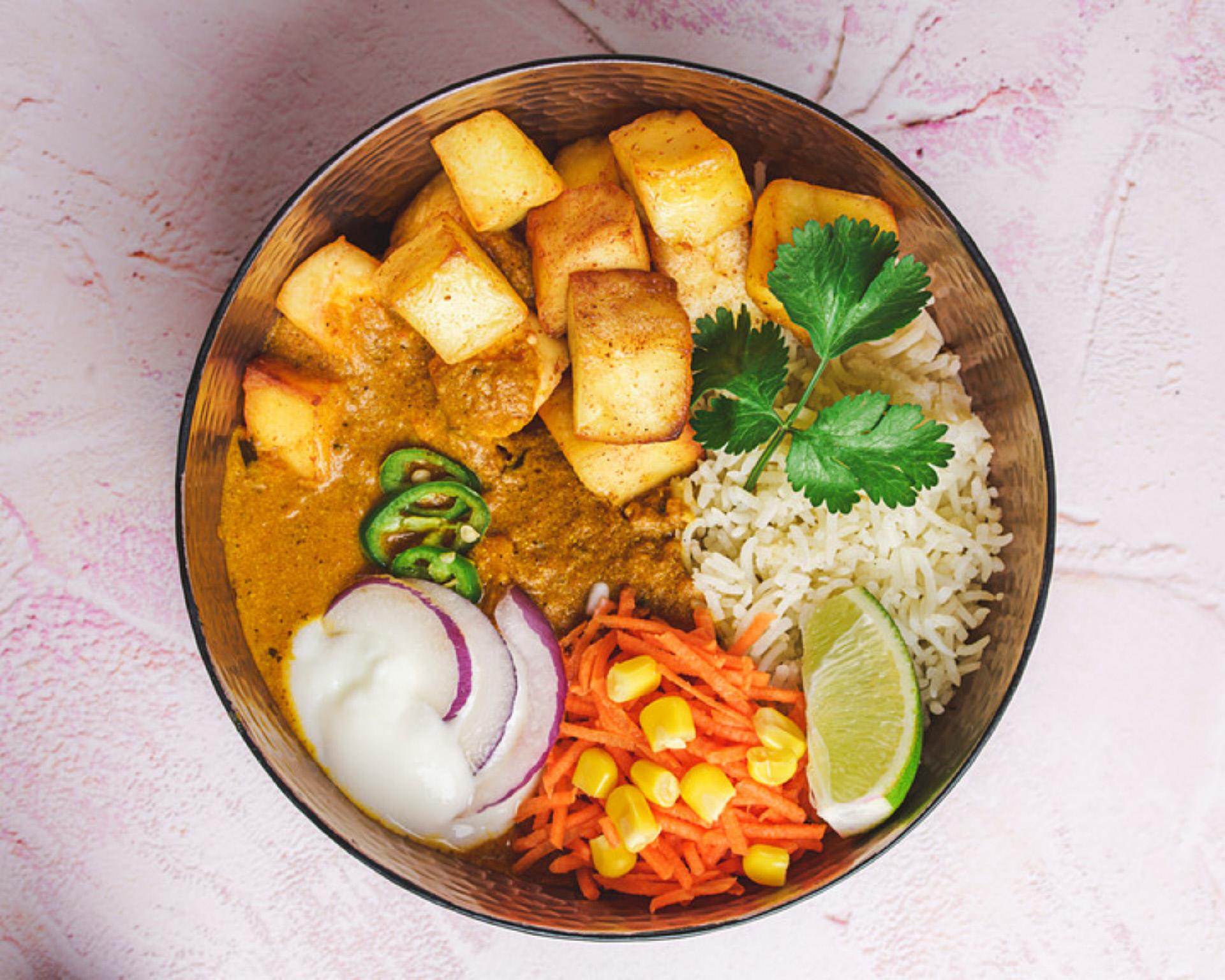 Curry de vegetales y tofu