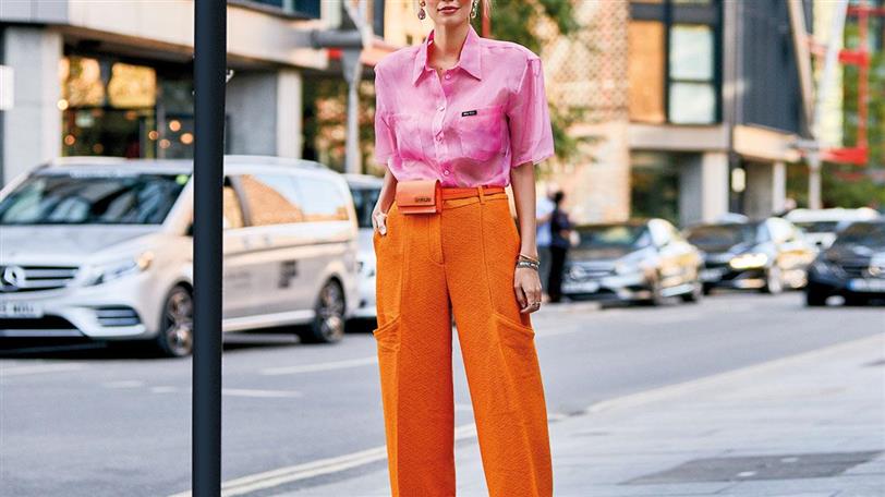 parrilla Consejo curva Cómo combinar pantalones naranja, rosa o amarillo como las que más saben