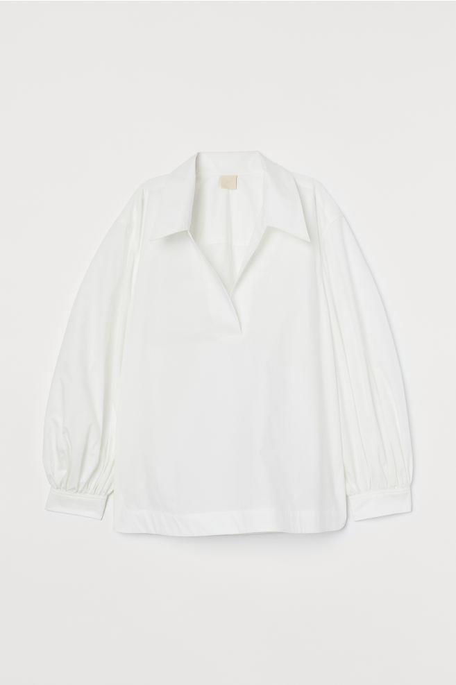 blusa blanca de H&M