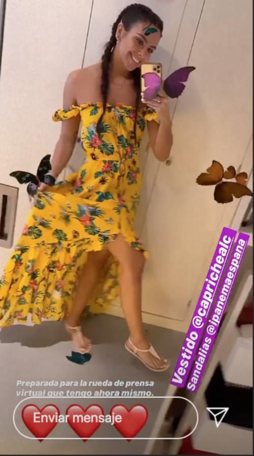El vestido amarillo de Cristina Pedroche