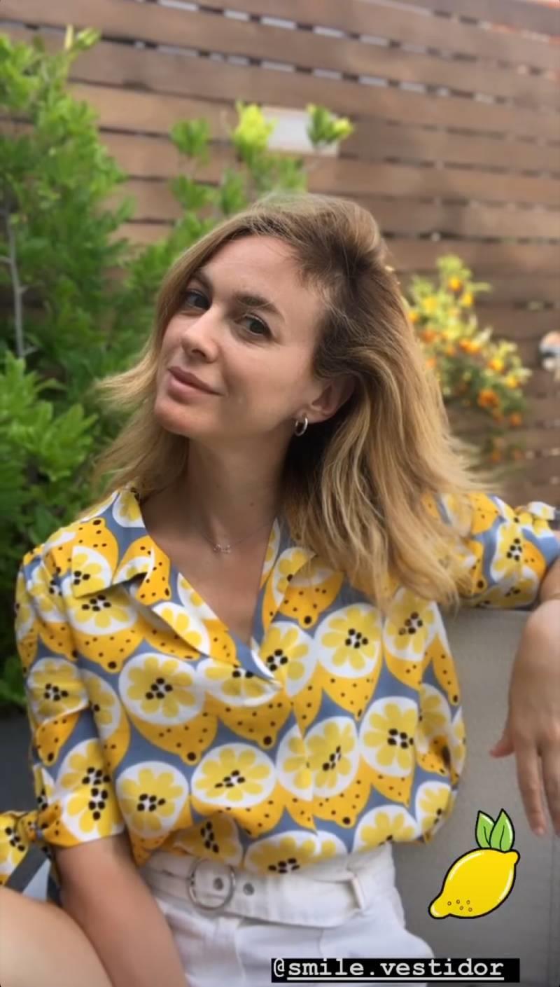 Marta Hazas con camisa de limones