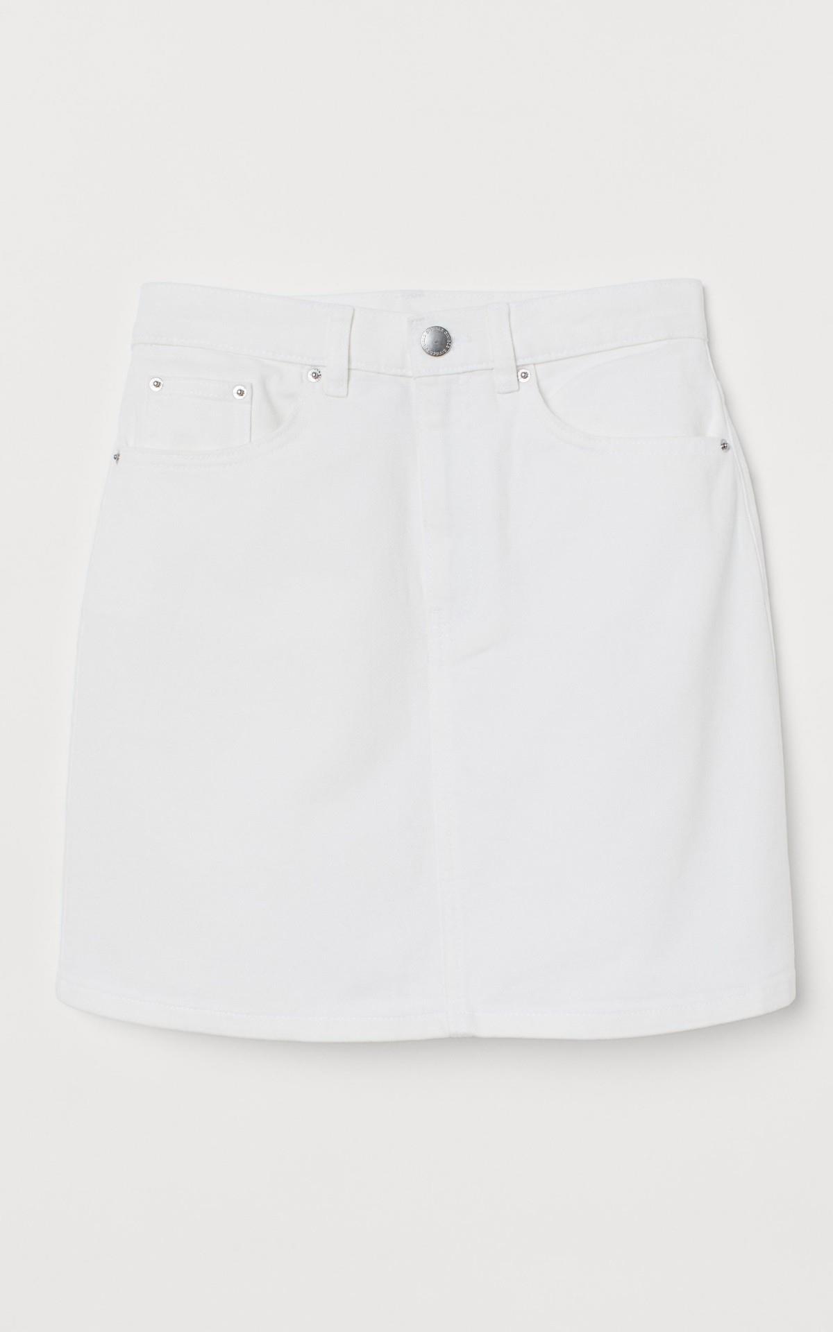 Falda blanca de H&M