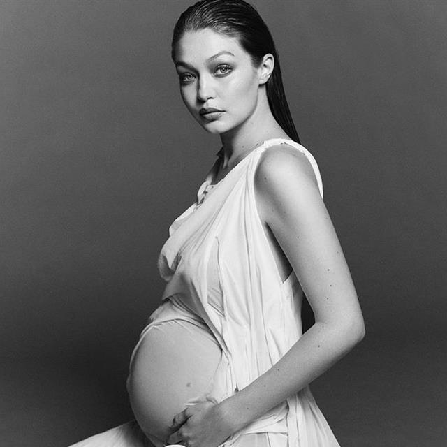 Gigi Hadid comparte por primera vez en redes sociales las fotos de su embarazo