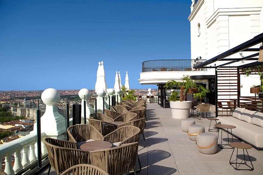 Terraza del Hotel Riu Plaza España