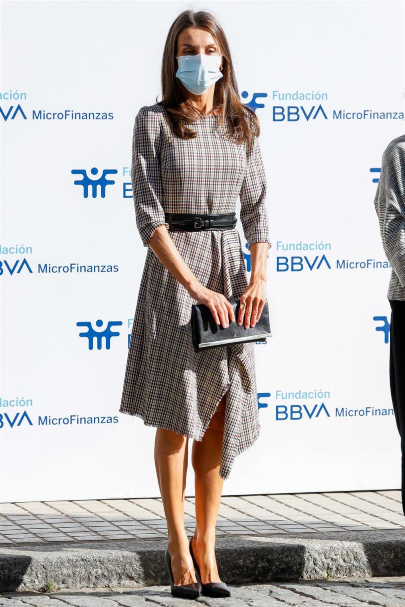Letizia Ortiz con vestido de Pedro del Hierro