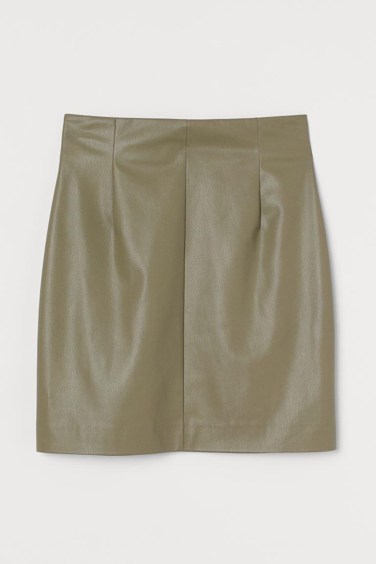 Mini falda verde de H&M
