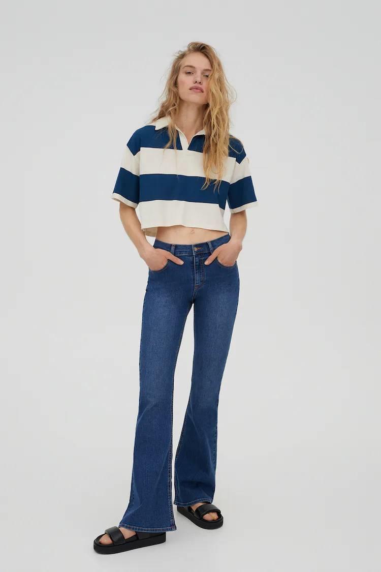 Jeans flare fit básicos