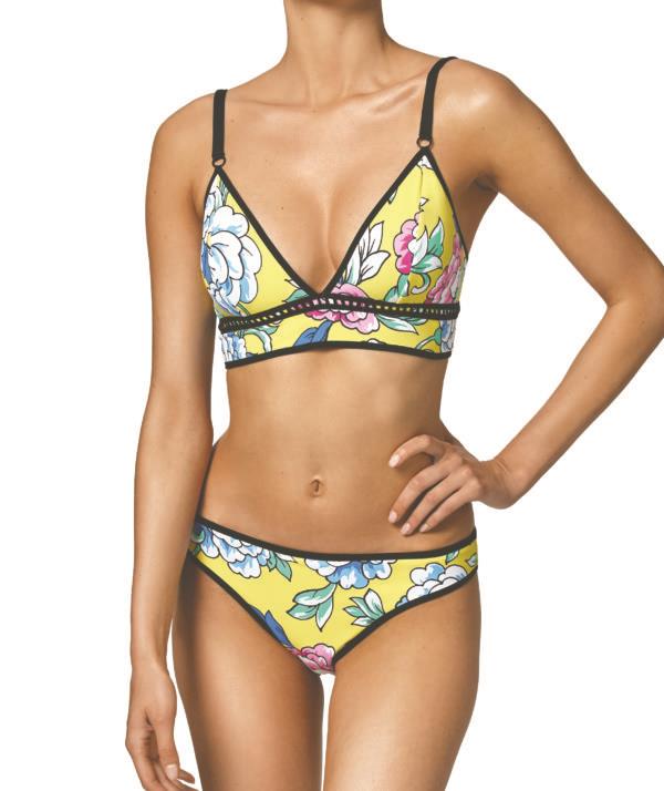 Bikini con print multicolor, Basmar