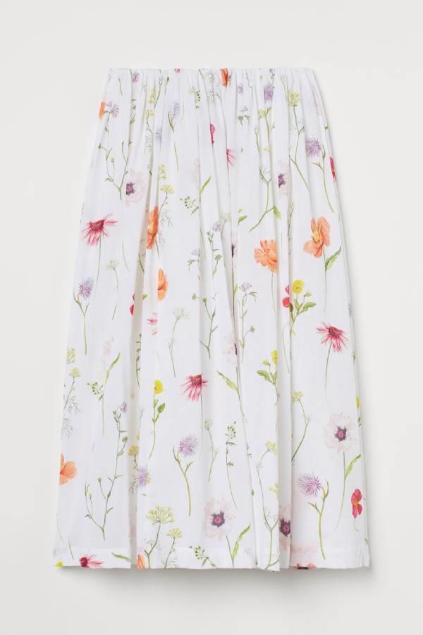 Falda de flores, H&M
