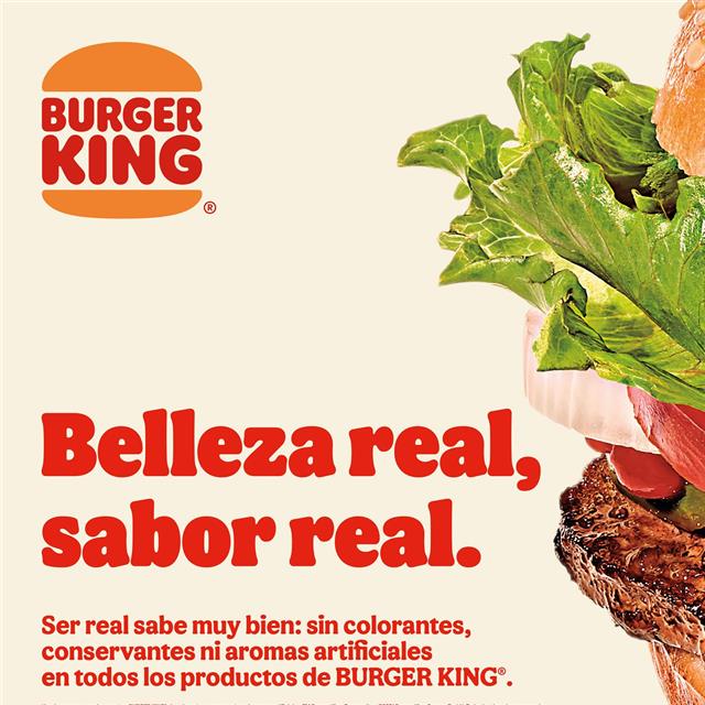 La belleza real llega a la carta de Burger King: imperfecta pero con el sabor auténtico de siempre