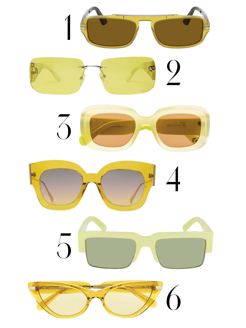 Gafas de sol amarillas