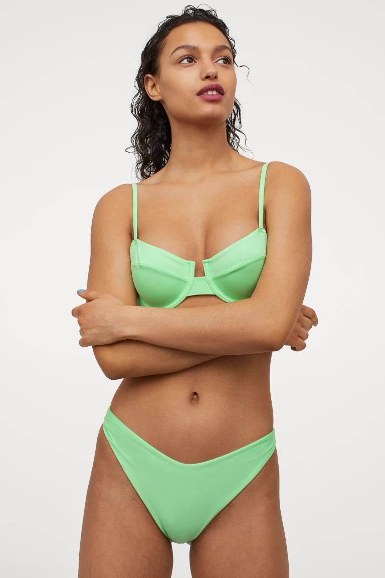 Bikini con aro color flúor, H&M