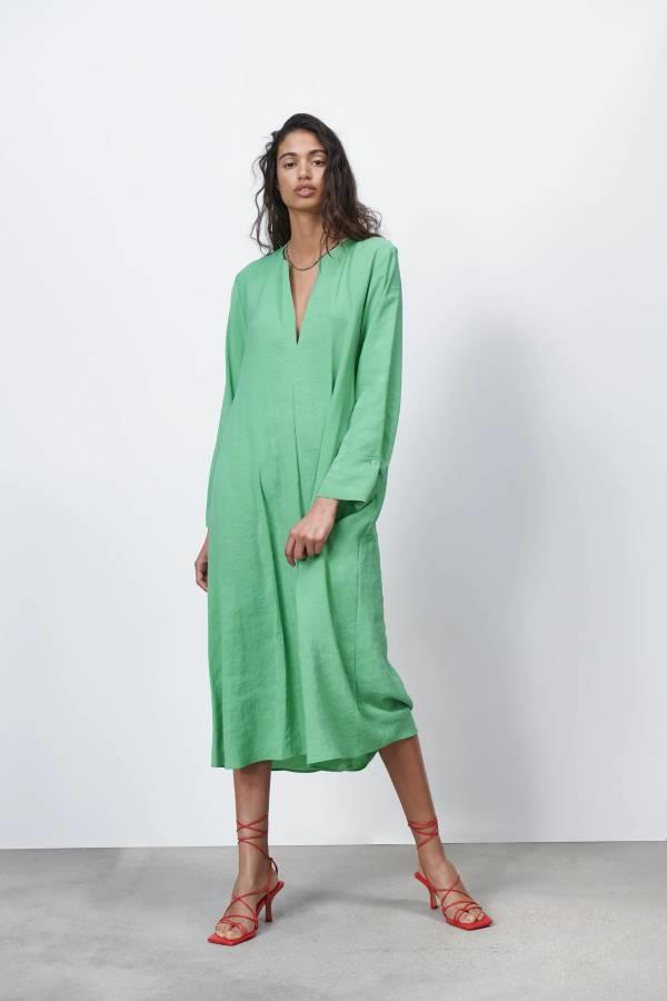 Vestido verde Zara