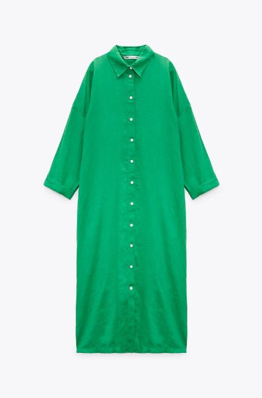 Vestido camisero de Zara (39,95€)