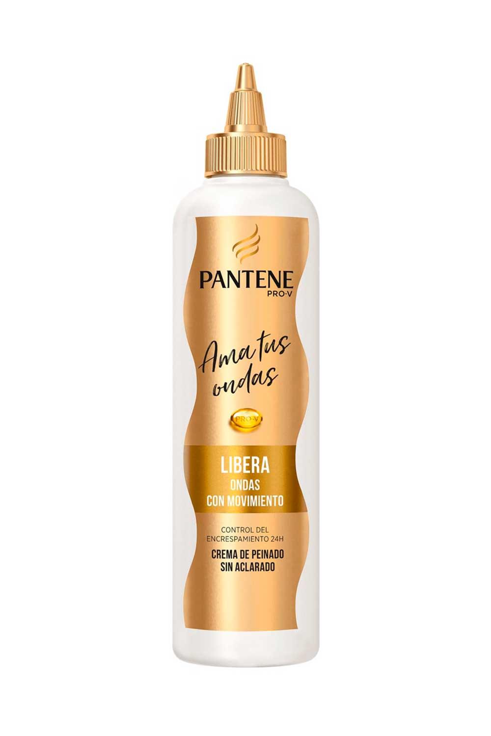 Pantene6. Crema de peinado sin aclarado Libera ondas con movimiento Pro-V Pantene