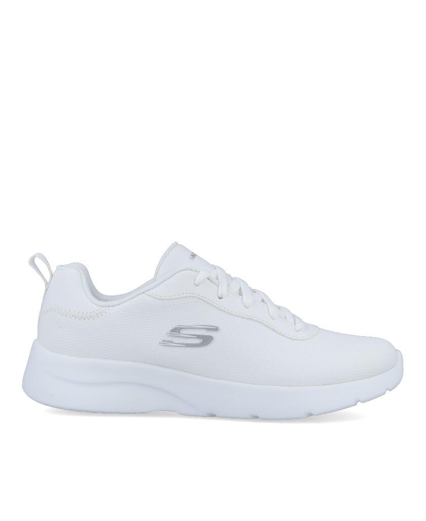 Zapatillas blancas con suela cómoda, de Skechers