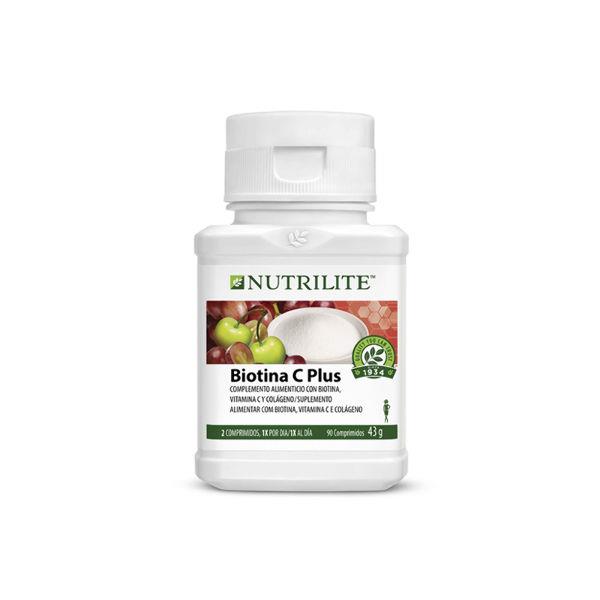 Suplemento para crecimiento y fortalecimiento de cabello con biotina, de Nutrilite