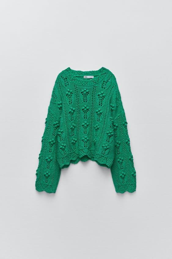 Jersey verde de Zara