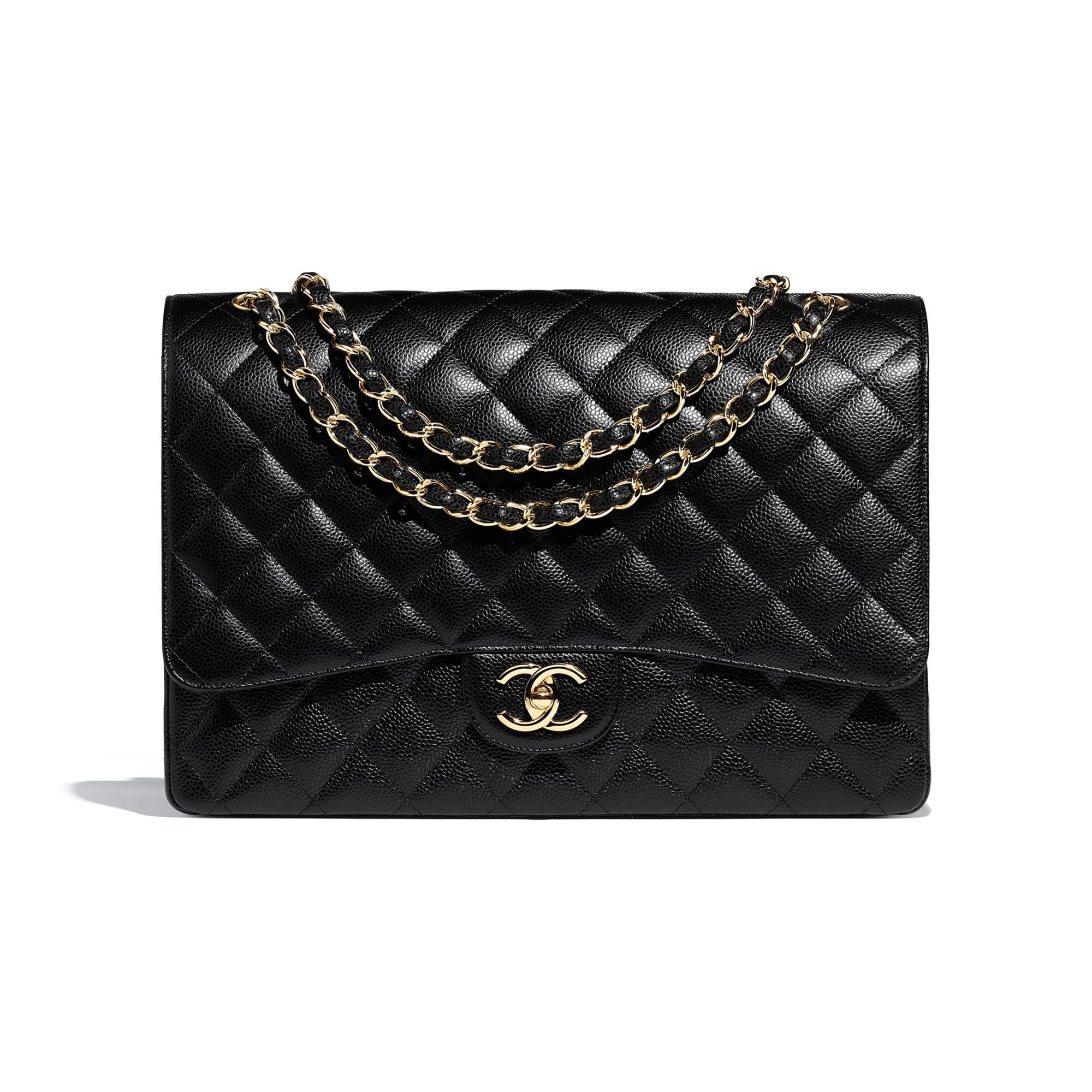 Bolso grande clásico negro de Chanel