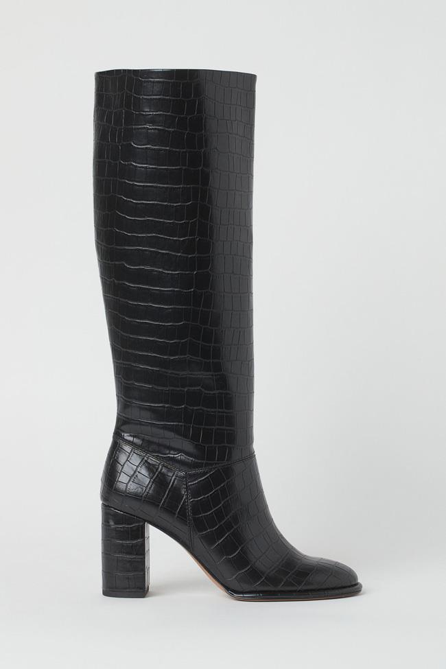 Botas de caña alta negras, de H&M