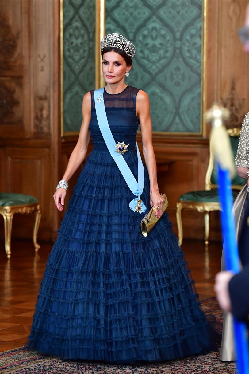 La reina Letizia en Suecia, de H&M