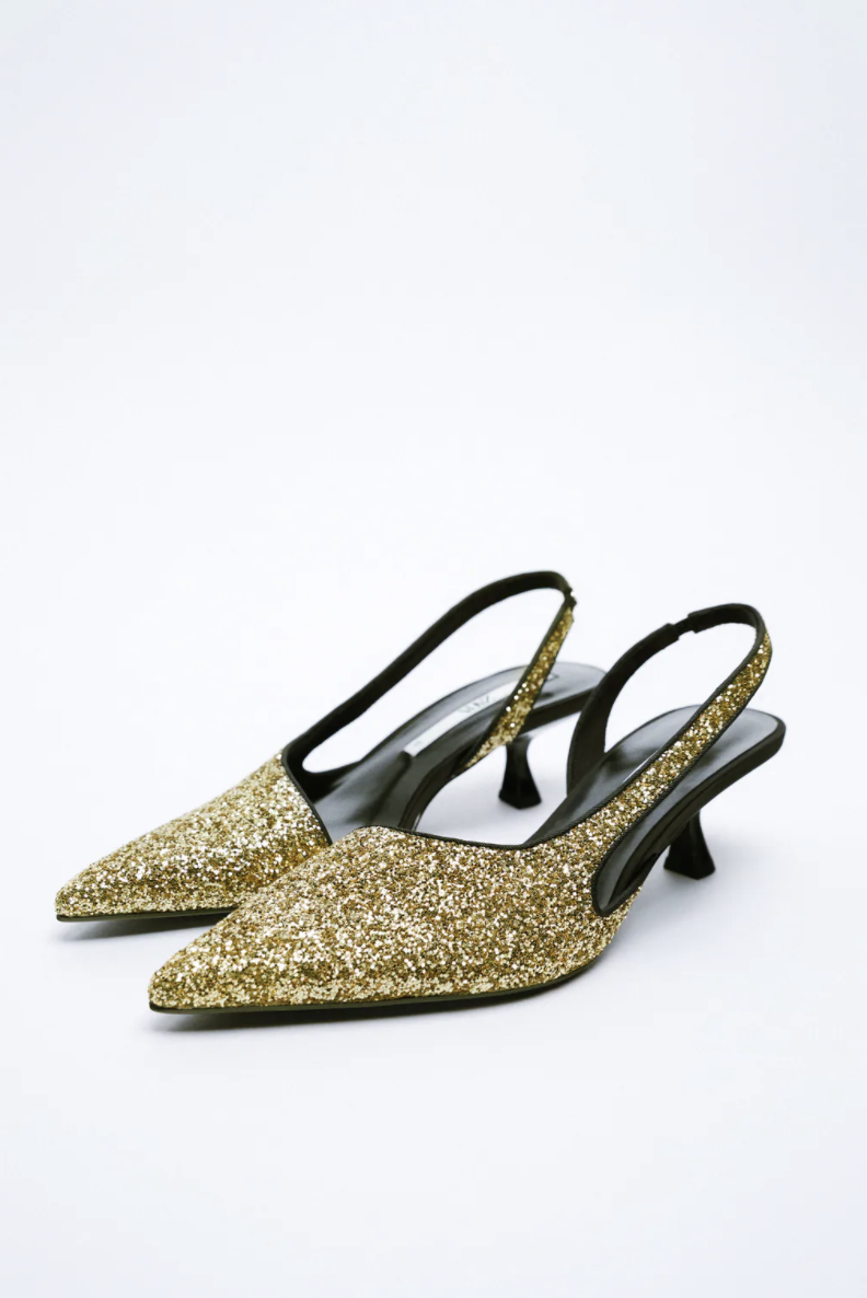 Zapatos glitter de Zara