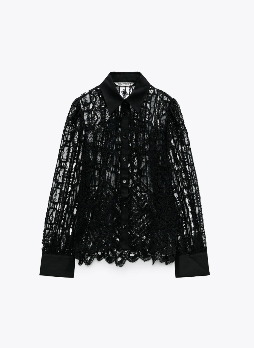 Camisa de crochet de Zara
