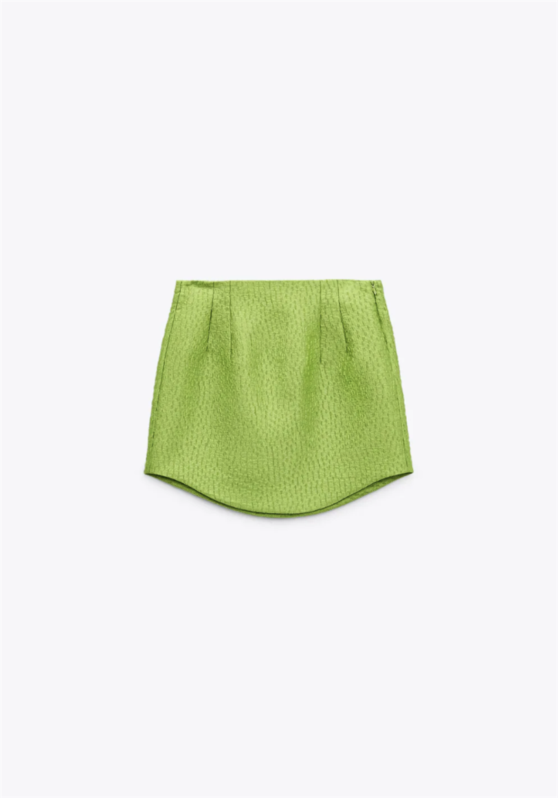 Falda verde de Zara
