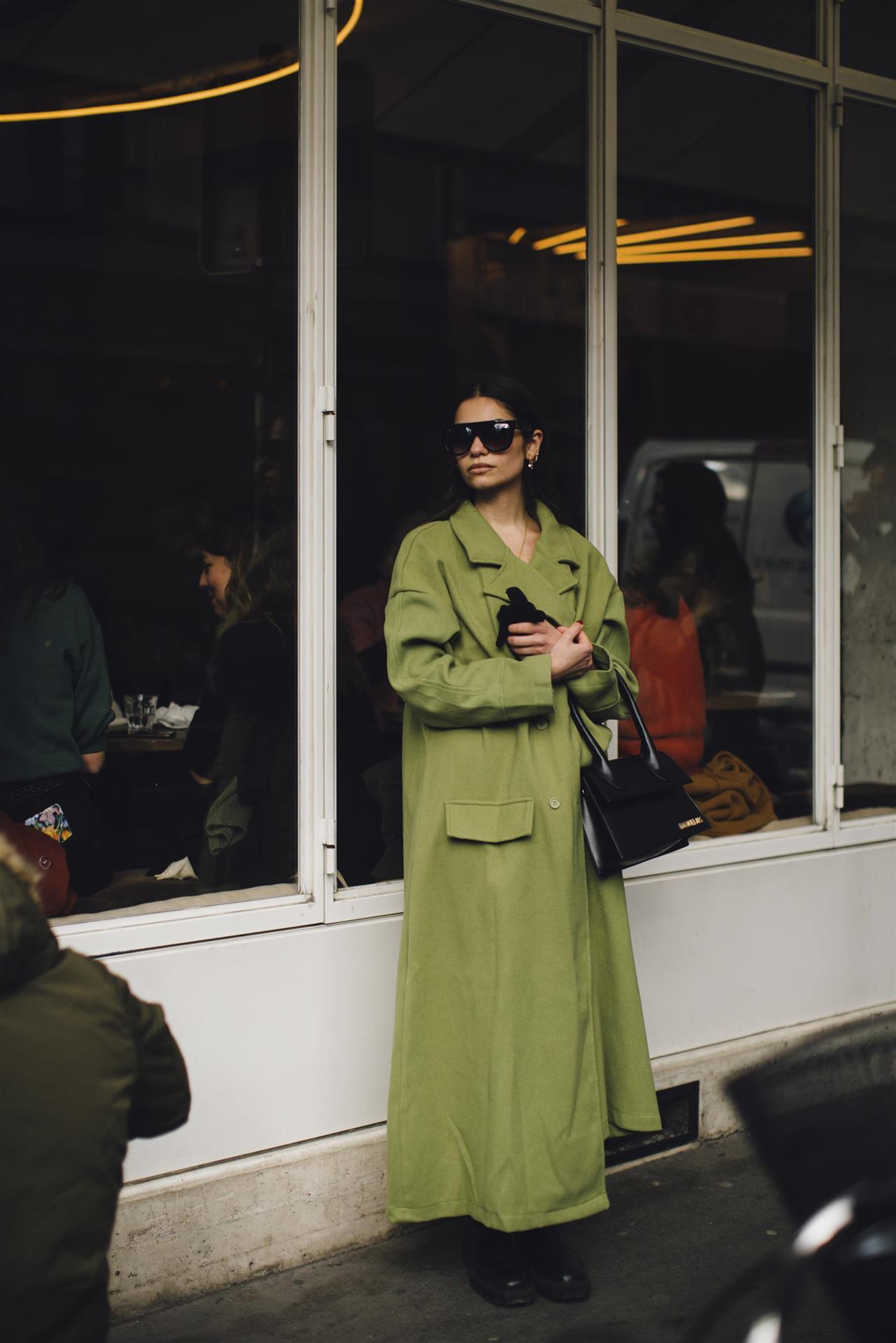 street style abrigo verde
