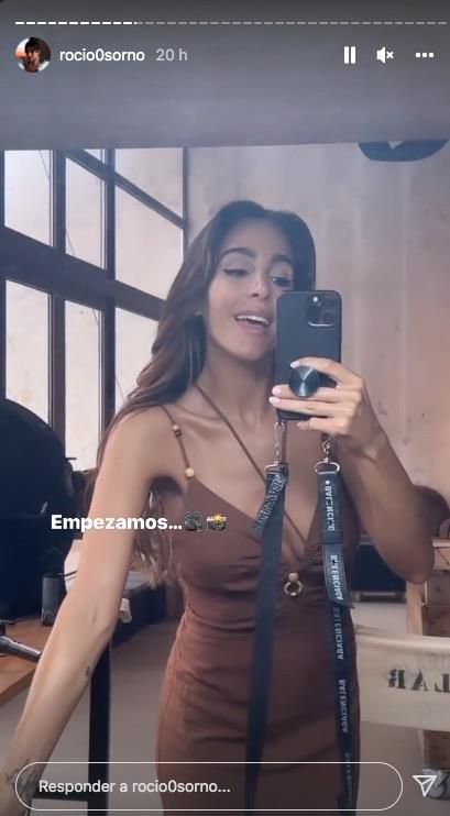 Rocío Osorno, en una de sus fotos de Instagram, con vestido cut out de Zara