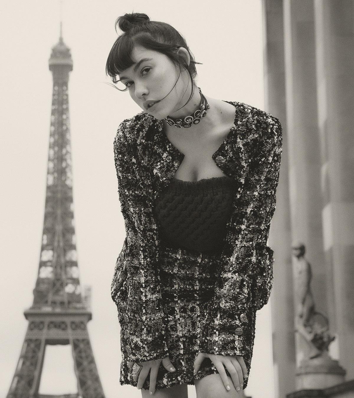 Greta Fernández en InStyle para Chanel