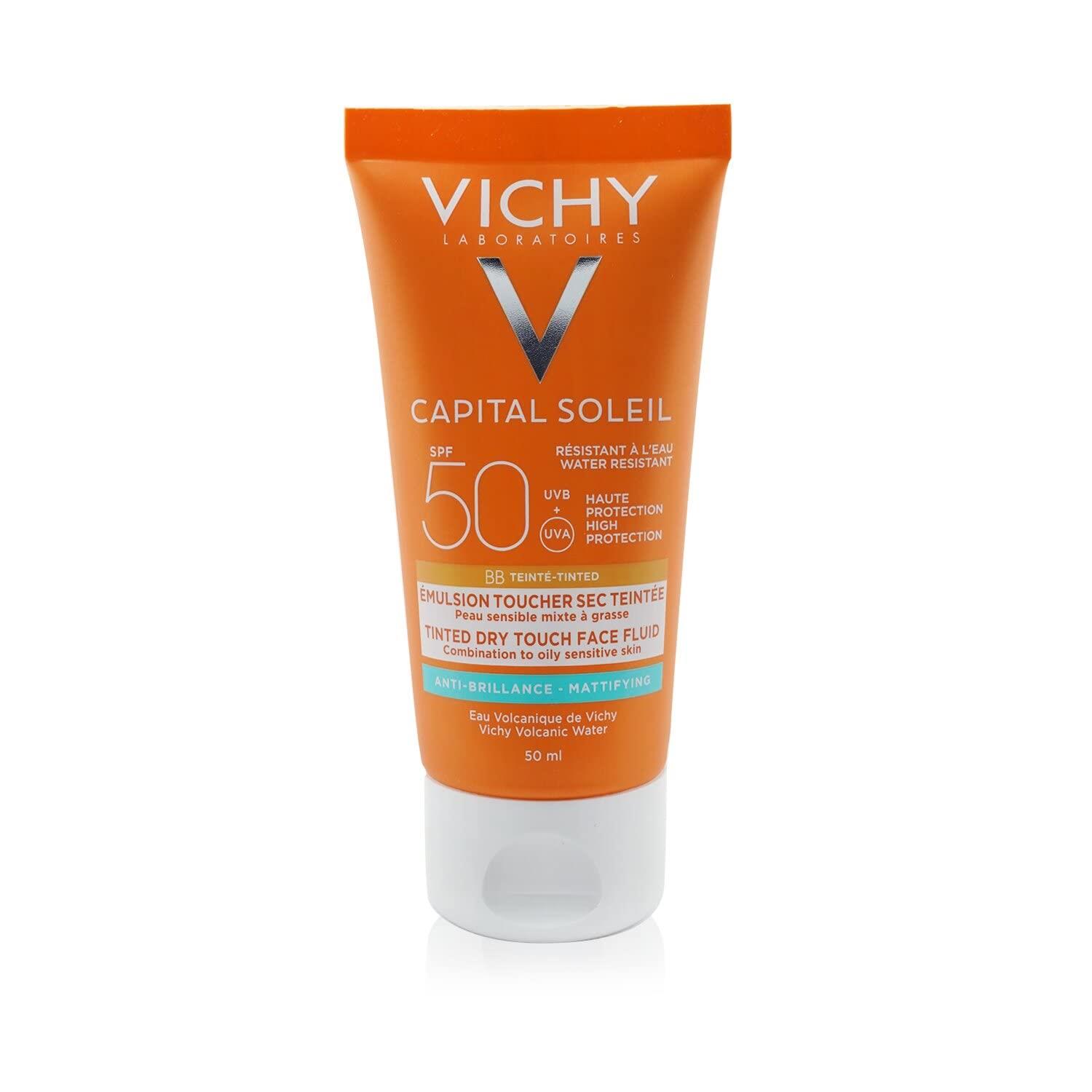 Crema solar facial con color de Vichy