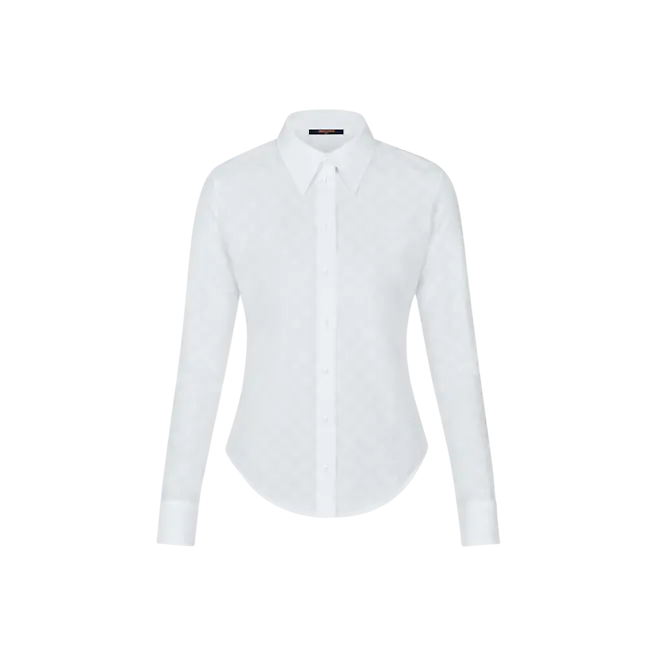 Silueta (17). Camisa ajustada de manga larga, de Louis Vuitton