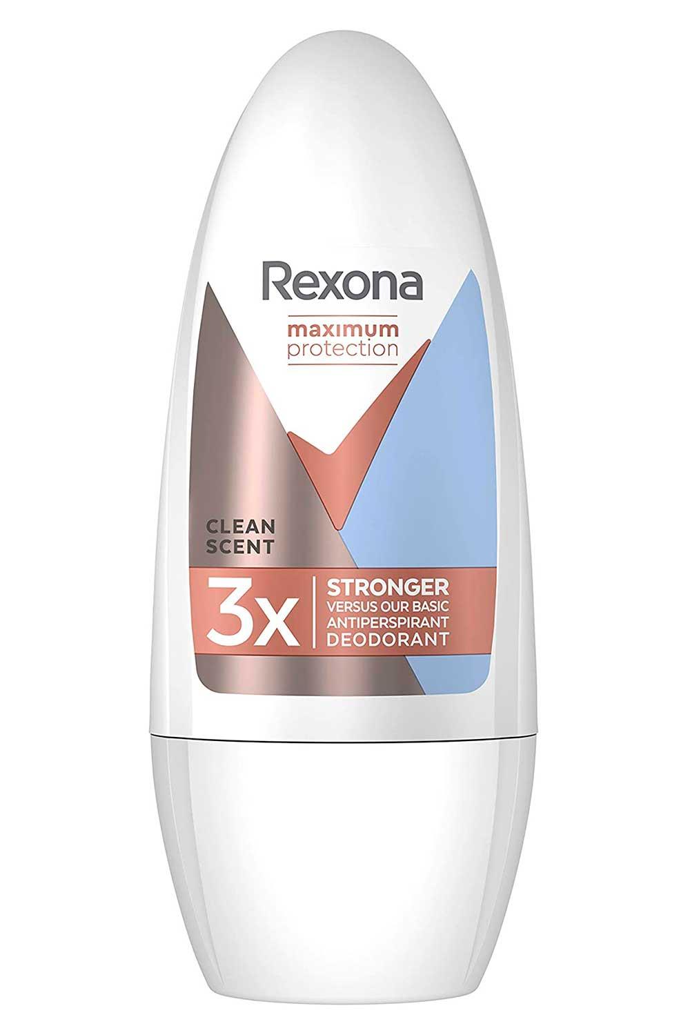 Desodorante Roll On Antitranspirante para mujer Clean Scent, Rexona